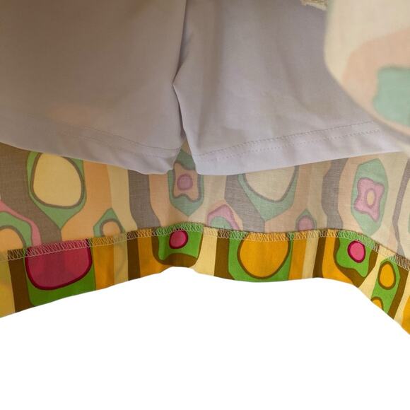 Loudmouth Sock It To Me Retro Yellow Skort Golf Mini Skirt size 6 - Picture 7 of 7